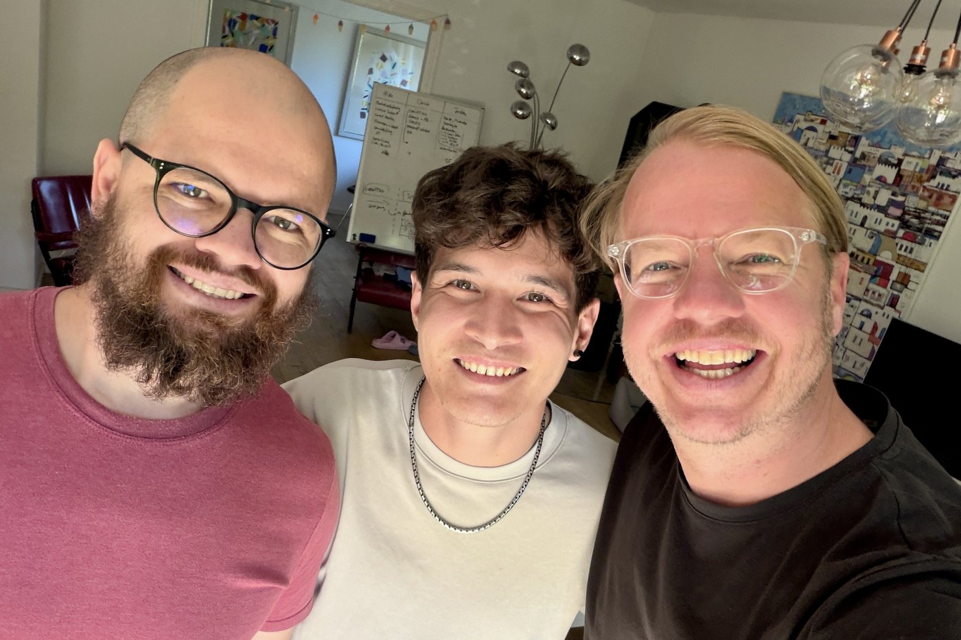 Alex, David und Fredrik