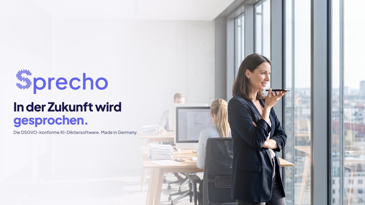 Deckblatt des Sprecho-Pitchdecks: In der Zukunft wird gesprochen.
